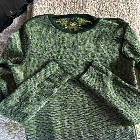 Designer Mary Katrantzou Green and Blue Patterned Dress - reversible , see pics - Picture 12 of 15